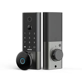 ANNKE Palm Vein Smart Door Lock with 2K Camera, Keyless Entry 5-in-1 (Palm Vein/App/Voice/Code/Key), AI Human Detection, Two-Way Talk, Auto-Lock, Wi-Fi, Alexa/Google, 10,000mAh Rechargeable Battery, Local & Cloud Storage