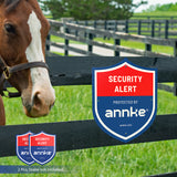 2PCS ANNKE 10" Heavy Duty 100% Aluminum Security Sign, Reflective & Fade Resistant Outdoor Surveillance Warning Sign for Home/Yard/Property Protection