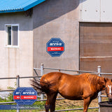 2PCS ANNKE 10" Heavy Duty 100% Aluminum Security Sign, Reflective & Fade Resistant Outdoor Surveillance Warning Sign for Home/Yard/Property Protection