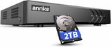ANNKE 3K Lite 8CH Digital Video Recorder, H.265+ Hybrid 5-in-1 DVR with AI Human/Vehicle Detection, Work with 3K/5MP/4MP/2MP TVI/AHD/CVI/CVBS Cameras for Home Business Surveillance, 2TB HDD Included