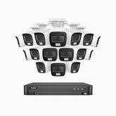 ADLK800 - 4K 16 Channel 16 Dual Light Wired CCTV Security System, Color & IR Night Vision, 3840x2160@20fps, f/1.6 Super Aperture, 4-in-1 Output Signal, IP67