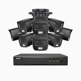 ADLK500 - 3K 16 Channel 8 Dual Light Cameras Wired Security System, Color & IR Night Vision, 3072*1728 Resolution, f/1.2 Super Aperture, 4-in-1 Output Signal, Built-in Microphone, IP67