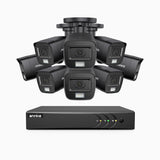 E200 - 3K Lite Wired Security Camera System Outdoor with AI Human/Vehicle Detection, 8CH H.265+ DVR and 8 x 1920 TVL 2MP IP67 Home CCTV Cameras with Smart Dual Light, Color Night Vision