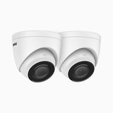 C500 - 2Pcs 3K Outdoor PoE Security IP Camera, EXIR 2.0 Night Vision, Built-in Microphone, SD Card Slot, IP67 Waterproof, RTSP Supported, Works with Alexa