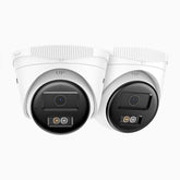 C500 - 2-Pack 3K Outdoor Dual Light PoE Security IP Camera, Color & IR Night Vision, 3072 × 1728 @ 20fps, Smart Human & Vehicle Detection, Built-in Microphone, IP67