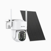 WB400 - 4MP Wireless Outdoor Wire-Free Battery Security Camera, Dual-Band WiFi, 270° Pan & 90° Tilt, 9000mAh Battery & Solar Powered, Motion Detection, Two-Way Audio