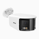 FCD600 - 6MP UHD Dual-Lens Outdoor PoE Security Camera, 180° Panoramic View, Smart Dual Light Night Vision, Two-Way Audio, Active Siren & Alarm, Human & Vehicle Detection, IP67
