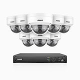 H800 - 4K 8 Channel 8 Cameras PoE Security System, Human & Vehicle Detection, Built-in Micphone, Color & IR Night Vision, RTSP Supported