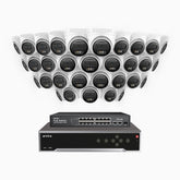 H500 - 3K Super HD 32 Channel 32 Cameras PoE Security System, Color & IR Night Vision, 3072 × 1728 @ 20fps, Smart Human & Vehicle Detection, Built-in Microphone, IP67