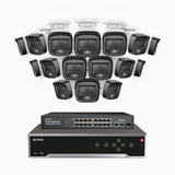 H500 - 3K Super HD 32 Channel 16 Cameras PoE Security System, Color & IR Night Vision, 3072 × 1728 @ 20fps, Smart Human & Vehicle Detection, Built-in Microphone, IP67