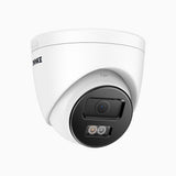 C500P - 3K Dual Light Outdoor PoE Security Camera, Color & IR Night Vision, 3072*1728 Resolution, f/1.6 Aperture (0.005 Lux), Human & Vehicle Detection, Built-in Microphone, IP67