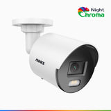 NightChroma<sup>TM</sup> NC500 - 3K Outdoor PoE Security Camera, Acme Color Night Vision, f/1.0 Super Aperture, Built-in Microphone, Active Alignment, IP67, SD Card Slot, All-Metal Housing