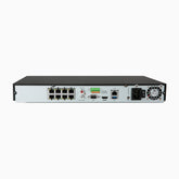 ANP800 - Certified Refurbished, 4K 8 Channel H.265+ PoE NVR, Max 160 Mbps Outgoing Bandwidth, 2CH 4K Decoding Capability, Supports IPC with Human & Vehicle, Perimeter Detection, Dual Hard Drive Bays
