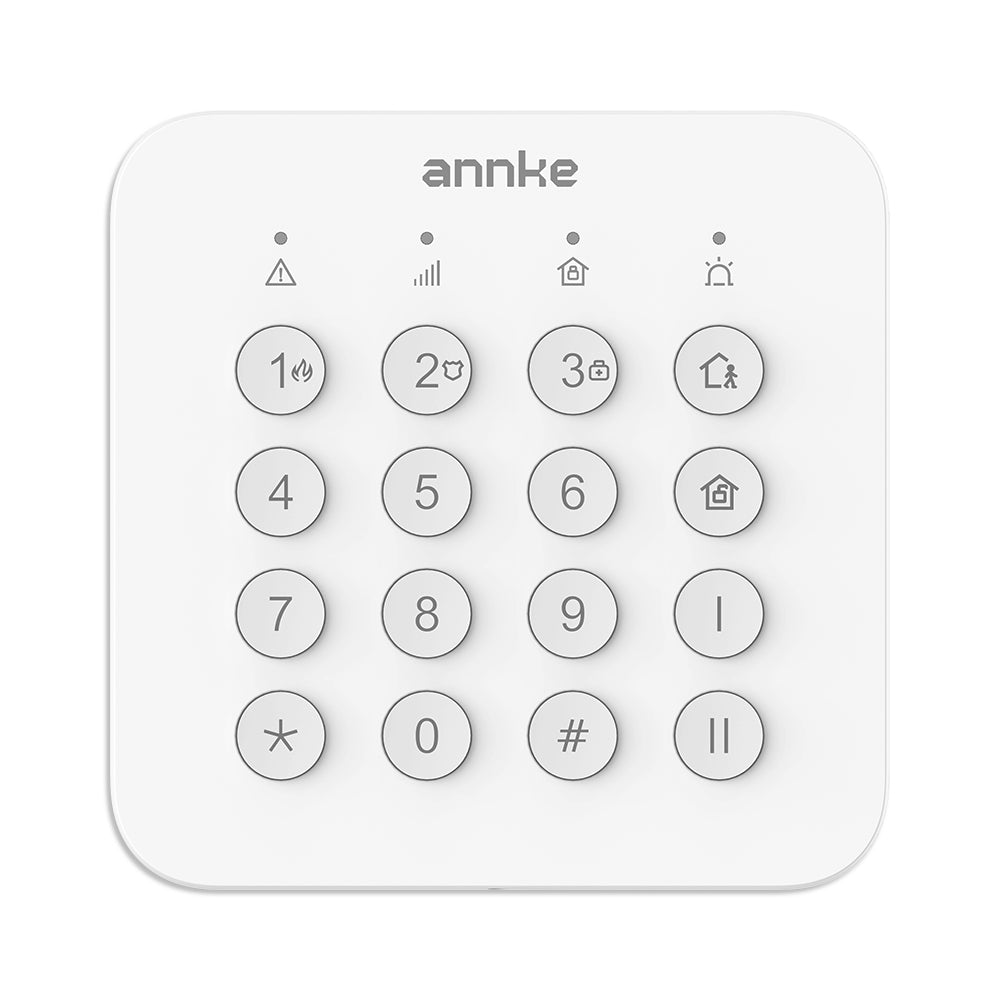 All-in-One Wireless Alarm System, Smart Home Security Kit with PIR Camera Detector, Keypad, Magnetic Contact, Control Panel, Indoor Sounder, Remote Keyfob, LAN Module
