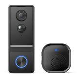 Wireless Video Doorbell, 1080P HD, No Monthly Fee, Triple Motion Detection, 180-Day Battery Life, Night Vision, 2-Way Audio, IP66 Weatherproof, Works with Alexa & Google Home