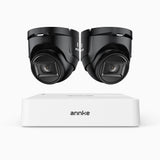 ANNKE 1080p Outdoor Wired Security CCTV System, 8 Channel DVR + 2 X Cameras, 3.6 MM Lens, Smart DVR with Human & Vehicle Detection, 66 ft Infrared Night Vision, 4-in-1 Output Signal, IP67