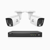 ADLK800 - 4K 8 Channel 2 Dual Light Wired CCTV Security System, Color & IR Night Vision, 3840x2160@20fps, f/1.6 Super Aperture, 4-in-1 Output Signal, IP67