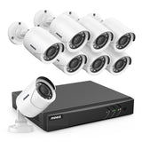 ANNKE 3K Lite Wired Security Camera System with AI Human/Vehicle Detection, H.265+ 8CH Surveillance DVR with 1TB Hard Drive and 8 x 1080p HD Outdoor CCTV Camera, 100 ft Night Vision, Remote Access