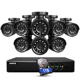 ANNKE 3K Lite Security Camera System Outdoor with AI Human/Vehicle Detection, 8CH H.265+ DVR and 8 x 1920TVL 2MP IP66 Home CCTV Cameras