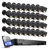 ANNKE 32CH 3K Lite Wired Security Camera System with 4TB, 32 x Outdoor Cams, Commercial DVR Kit, 2MP Camera, H.265 pro+, Smart Dual-Light, Human/Vehicle Detection, Instant Alerts, Digital WDR, IP67