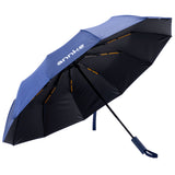 Large Automatic Folding Umbrella for Rain and Sun, Windproof Travel Umbrella with UV Protection, Auto Open Close, Compact for Men and Women
