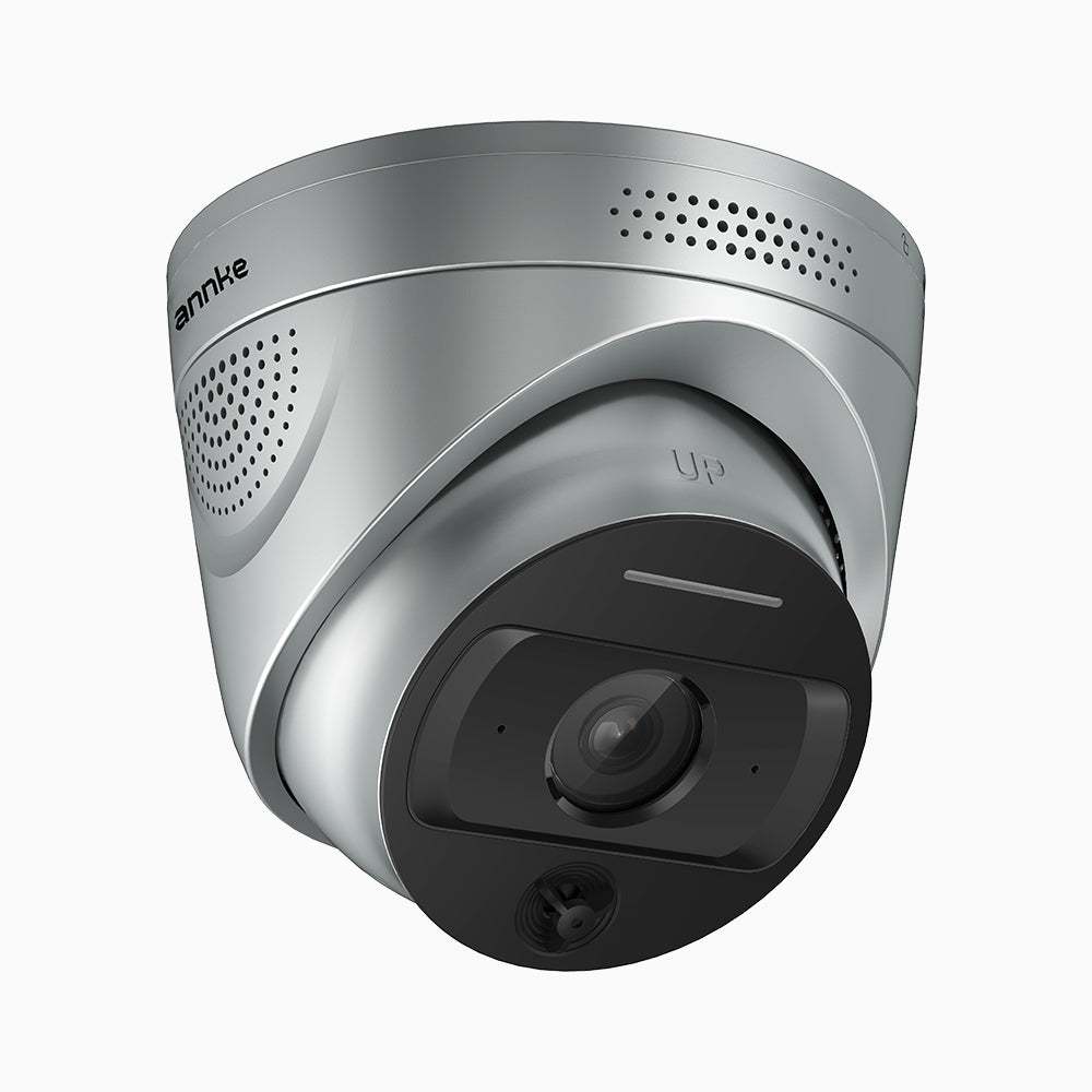 4MP AI Fire Detection Security Camera, Smoke & Flame Detection, Temperature Alarm, Two-Way Audio, 98ft IR, PoE/DC12V, IP67 Waterproof