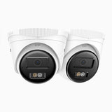 C500 - 2-Pack 3K Outdoor Dual Light PoE Security IP Camera, Color & IR Night Vision, 3072 × 1728 @ 20fps, Smart Human & Vehicle Detection, Built-in Microphone, IP67
