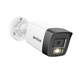 ANNKE 3K PoE Security Camera with Red and Blue Light Alarm, 2.8mm Lens (123°FOV), Color Night Vision, AI Motion Detection, Two-Way Audio, Surveillance Outdoor Bullet Cam with 512GB SD Card Slot, IP67