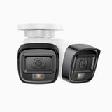 C500 - 2-Pack 3K Outdoor Dual Light PoE Security IP Camera, Color & IR Night Vision, 3072 × 1728 @ 20fps, Smart Human & Vehicle Detection, Built-in Microphone, IP67