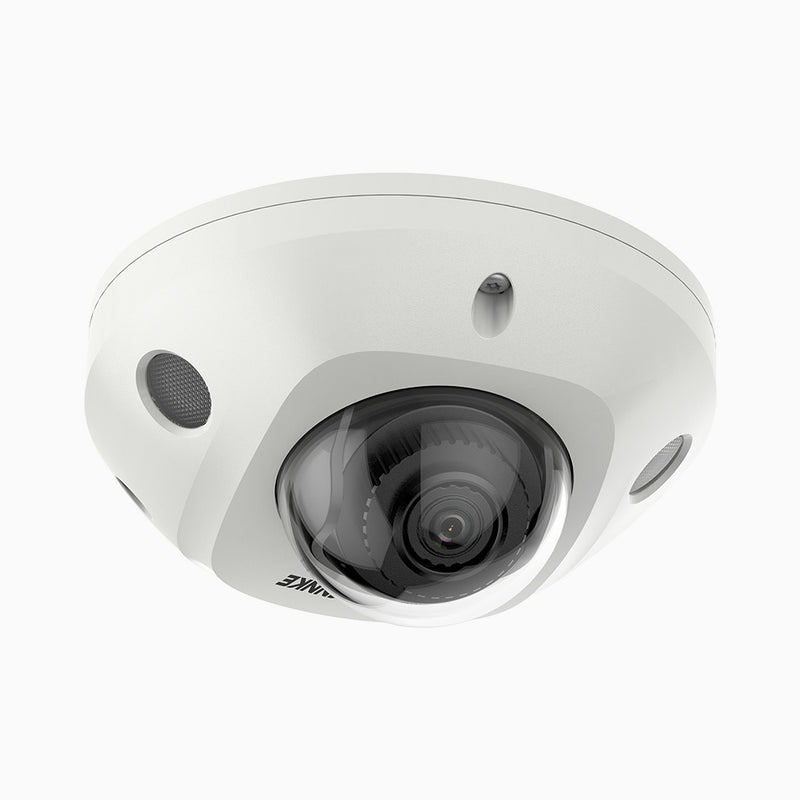AC400 - 4MP Outdoor Mini Dome PoE Camera, 2688 x 1520 @ 30 fps, Color Night Vision, Human & Vehicle Detection, IK10 Vandal-Resistant & IP67, Built-in Microphone, Max. 512 GB Local Storage