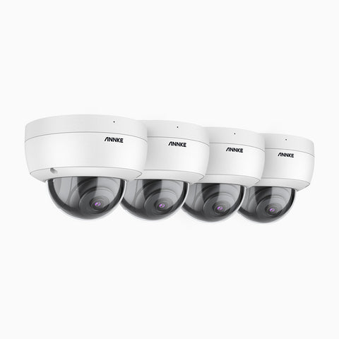 VC800 - 4K UHD Vandal-Resistant Outdoor PoE Camera, EXIR 2.0 Night Vision, Built-in Microphone, SD Card Slot, RTSP  Supported, (4-Pack)