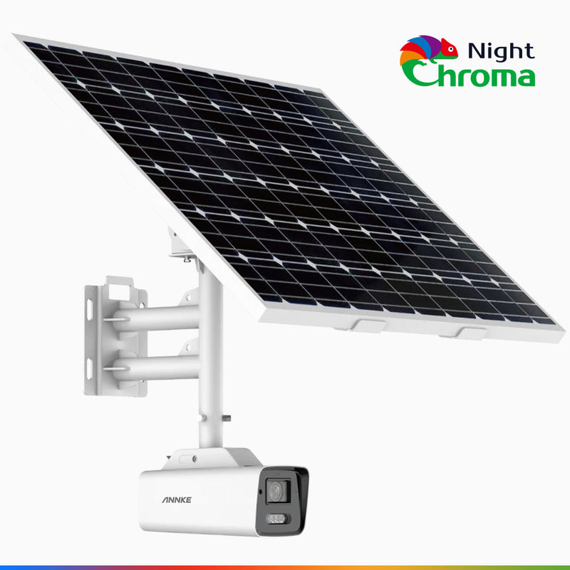 SNC800 - 4K 4G LTE Solar-Powered Outdoor Security Camera, Acme Color Night Vision, 100% Wire-Free, 80W Solar Panel, Built-in Battery, Human & Vehicle Detection, IP67, Heavy-Duty