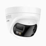 FCD800 - 8MP UHD Dual-Lens Outdoor PoE Security Camera, 180° Panoramic View, Smart Dual Light Night Vision, Two-Way Audio, Active Siren & Alarm, Human & Vehicle Detection, IP67