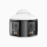 FCD800 - 8MP UHD Dual-Lens Outdoor PoE Security Camera, 180° Panoramic View, Smart Dual Light Night Vision, Two-Way Audio, Active Siren & Alarm, Human & Vehicle Detection, IP67