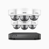 H800 - 4K 8 Channel 6 Cameras PoE Security System, Human & Vehicle Detection, Built-in Micphone, Color & IR Night Vision, RTSP Supported