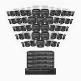 H500 - 3K Super HD 64 Channel 48 Cameras PoE Security System, Color & IR Night Vision, 3072 × 1728 @ 20fps, Smart Human & Vehicle Detection, Built-in Microphone, IP67