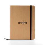 Minimalist Kraft Paper Notebook with Elastic Band – Vintage Aesthetic Journal for Students, Writers, and Office Use – Hardcover Travel Diary, Meeting Notes Pad, 80 Sheets – A5 Size