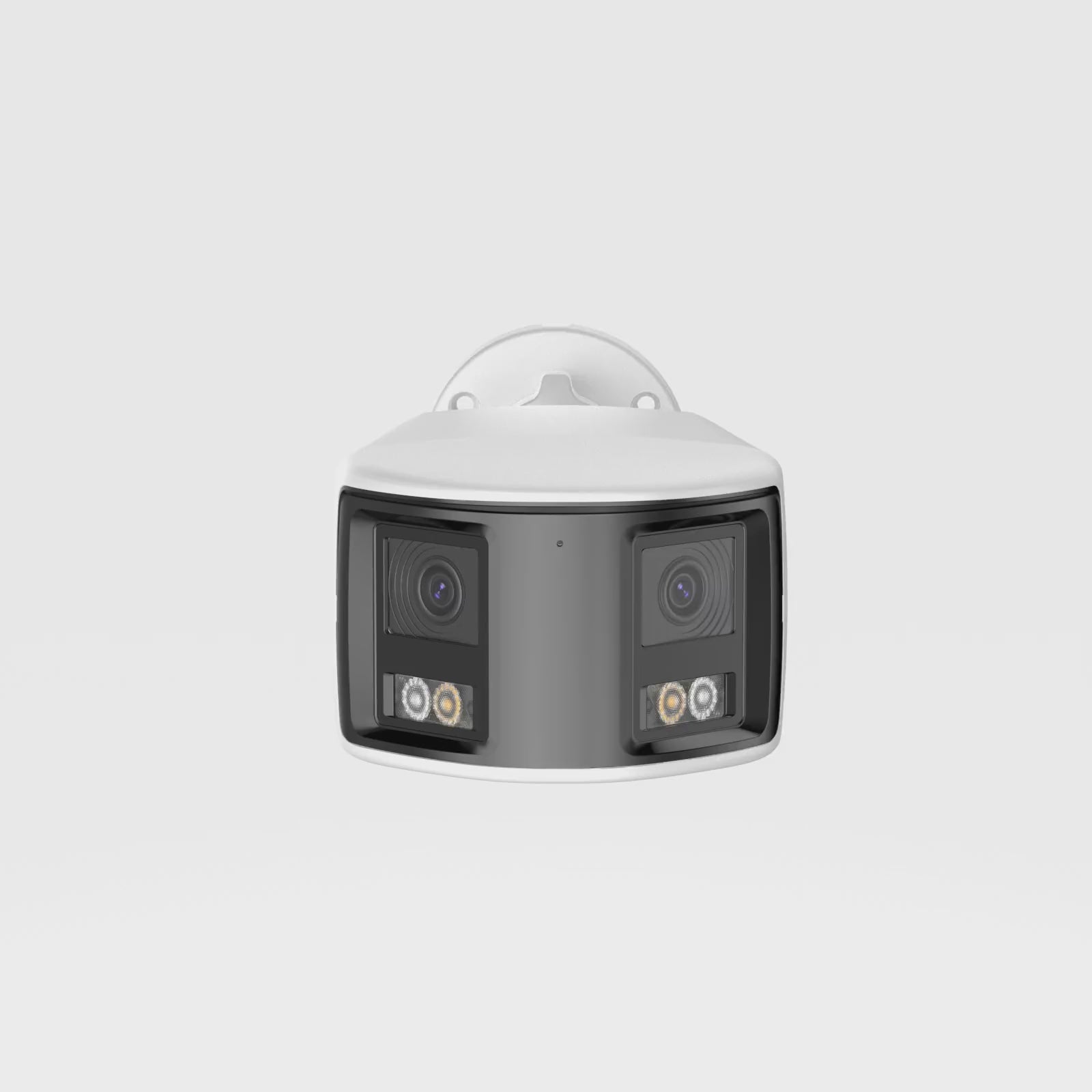 FCD800 - 4K 8MP Seamless Dual-Lens Outdoor PoE Security Camera, 77° Vertical FOV, 180° Panoramic Coverage, Smart Color Night Vision & Active Deterrence, Two-Way Audio