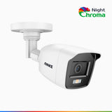 NightChroma<sup>TM</sup> NCA200 - 1080p Acme Color Night Vision Security TVI Camera, f/1.0 Aperture (0.001 Lux), 121° FoV, Active Alignment - Bullet