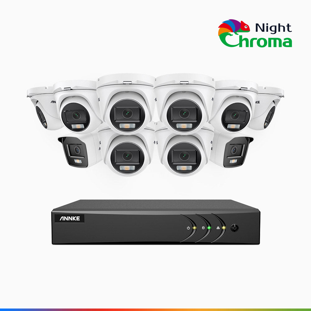 NAK200 8 Channel 4 Camera Color Night Vision Wired CCTV System - ANNKE Store