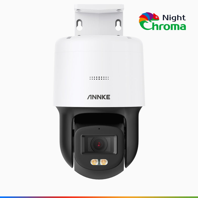 NightChroma<sup>TM</sup> NCPT500 - 3K PT Speed Dome PoE Security Camera, 340° Pan & 110° Tilt, 3072*1728 Resolution, f/1.0 Super Aperture, Acme Color Night Vision, Motion Detection, 2-Way Audio