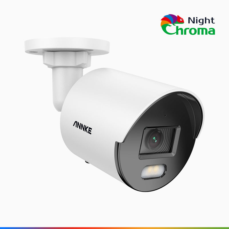 NightChroma<sup>TM</sup> NC400 - 4MP Outdoor PoE Security Camera, Acme Color Night Vision, f/1.0 Super Aperture, Built-in Microphone, Active Alignment, IP67, SD Card Slot