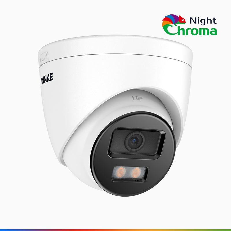 NightChroma<sup>TM</sup> NC500 - 3K Outdoor PoE Security Camera, Acme Color Night Vision, f/1.0 Super Aperture, Built-in Microphone, Active Alignment, IP67, SD Card Slot