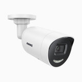 C800X - 4K Outdoor PoE Security Camera, 1/1.8'' BSI Sensor, f/1.6 Aperture (0.003 Lux), Siren & Strobe Alarm, Two-Way Audio, Human & Vehicle Detection, Perimeter Protection, All-Metal Housing - Bullet