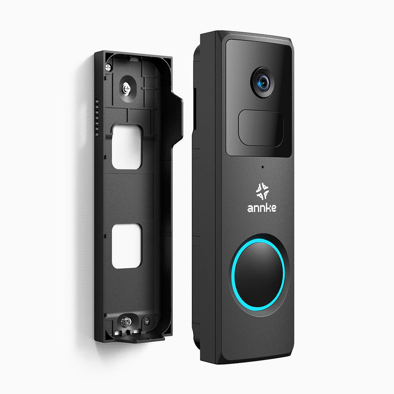 Whiffle - 1080P Full HD Wireless Doorbell Camera, 148° Field of View, 4800mAh Battery Powered, Motion Detection, Two-Way Audio, Cloud & TF Card Storage, Works with Alexa