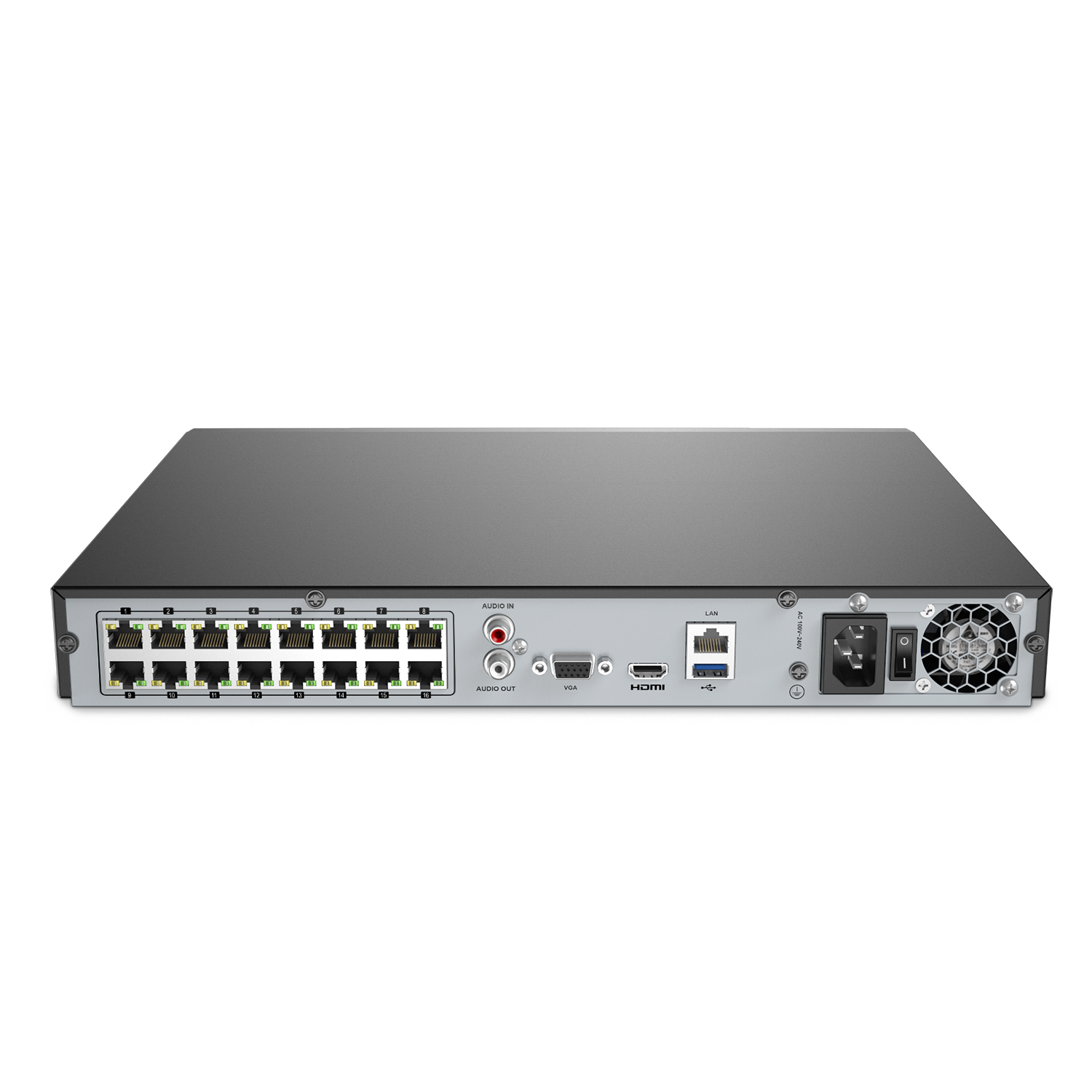 ANNKE NR168 16 Channel H.265+ 4K Ultra HD PoE NVR, Works with ANNKE NR168 16 Channel H.265+ 4K Ultra HD PoE NVR, Works with