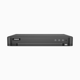 DR168 - 4K 16 Channel Hybrid 5-in-1 Digital Video Recorder, Human & Vehicle Detection, H.265+, Line Crossing Detection, Intrusion Detection & Motion Detection - NO HDD
