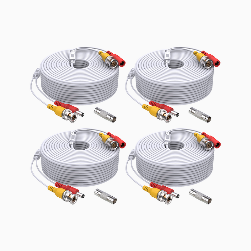 100/150 Feet (30/45 Meters) 2-in-1 Video Power Cables